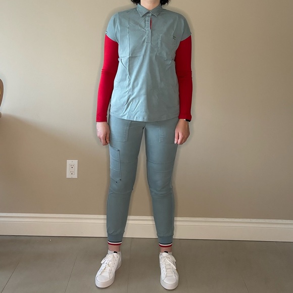 MEDICLO SCRUB SET STONE BLUE - Picture 1 of 10